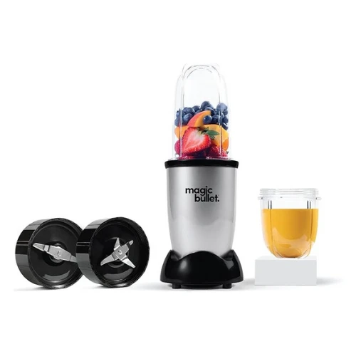Magic Bullet, Multi-Function High-Speed Blender ,Black/Silver,4 Piece Set, MB4-0